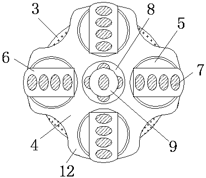 Spiral diamond drill bit