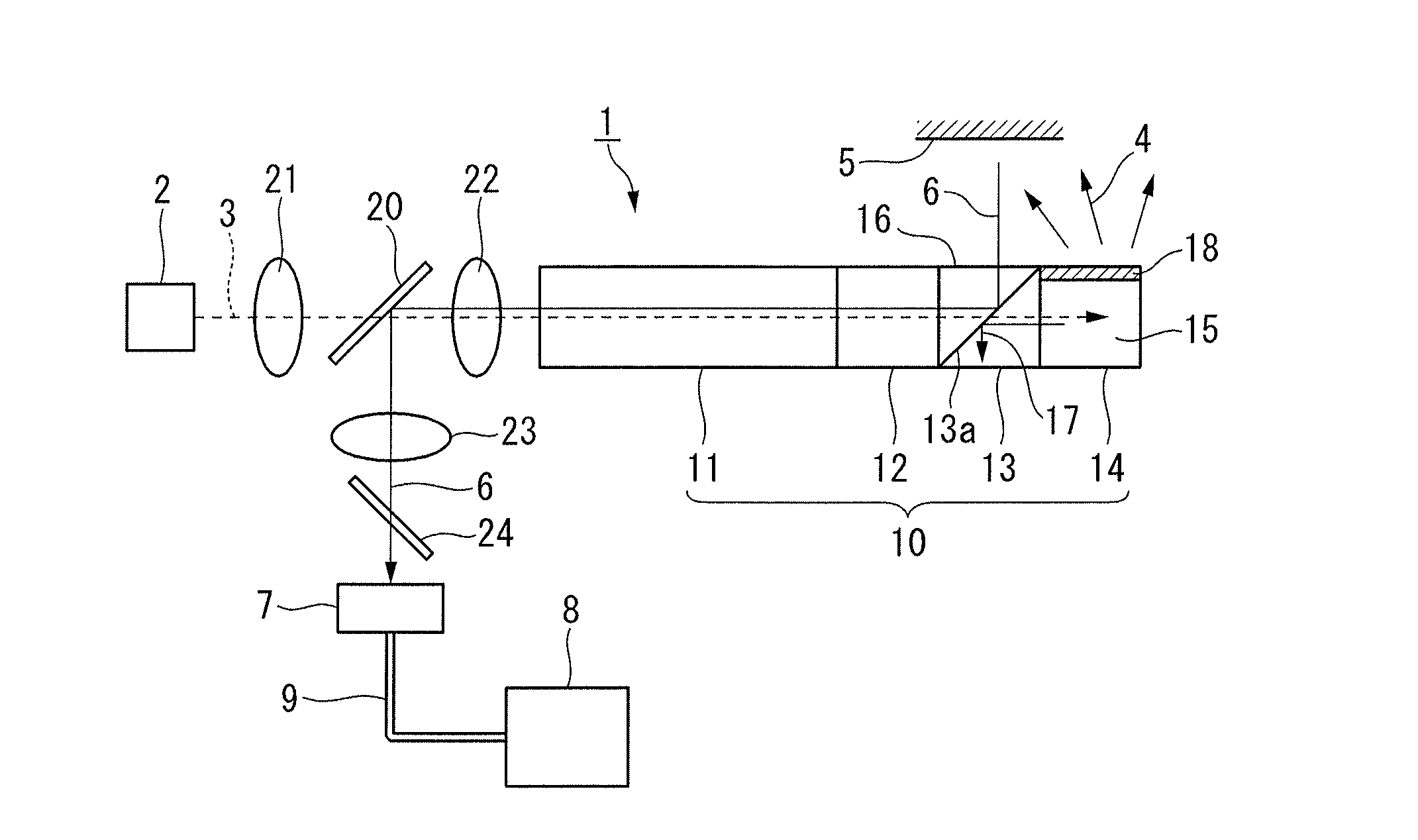 Lighting structure and endoscope