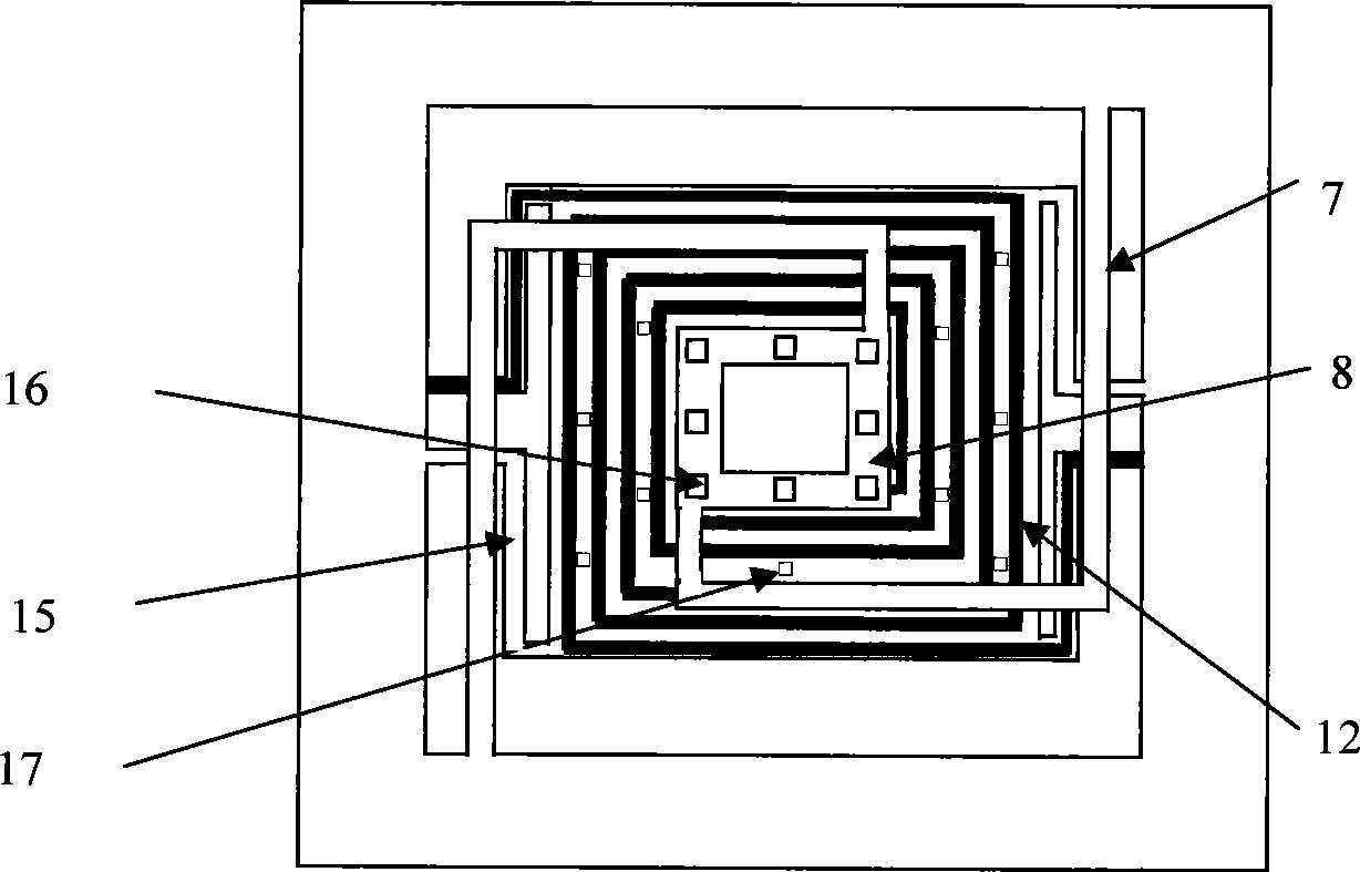 Moving coil type micro-mechanical electromagnetic vibration energy acquisition device based on upconversion