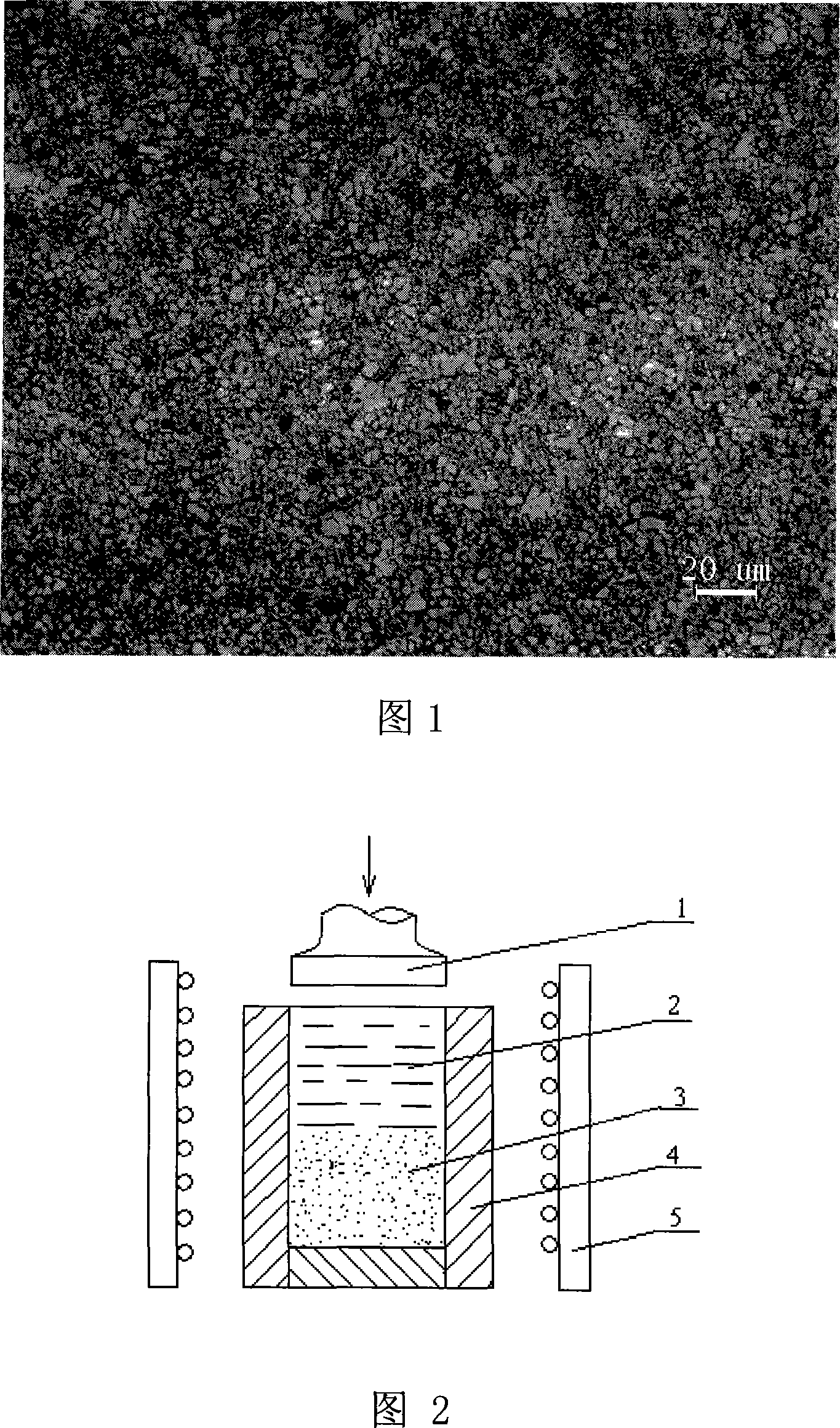 High-strength plasticity aluminum-base composite material employing TiB2 particles and preparation method thereof