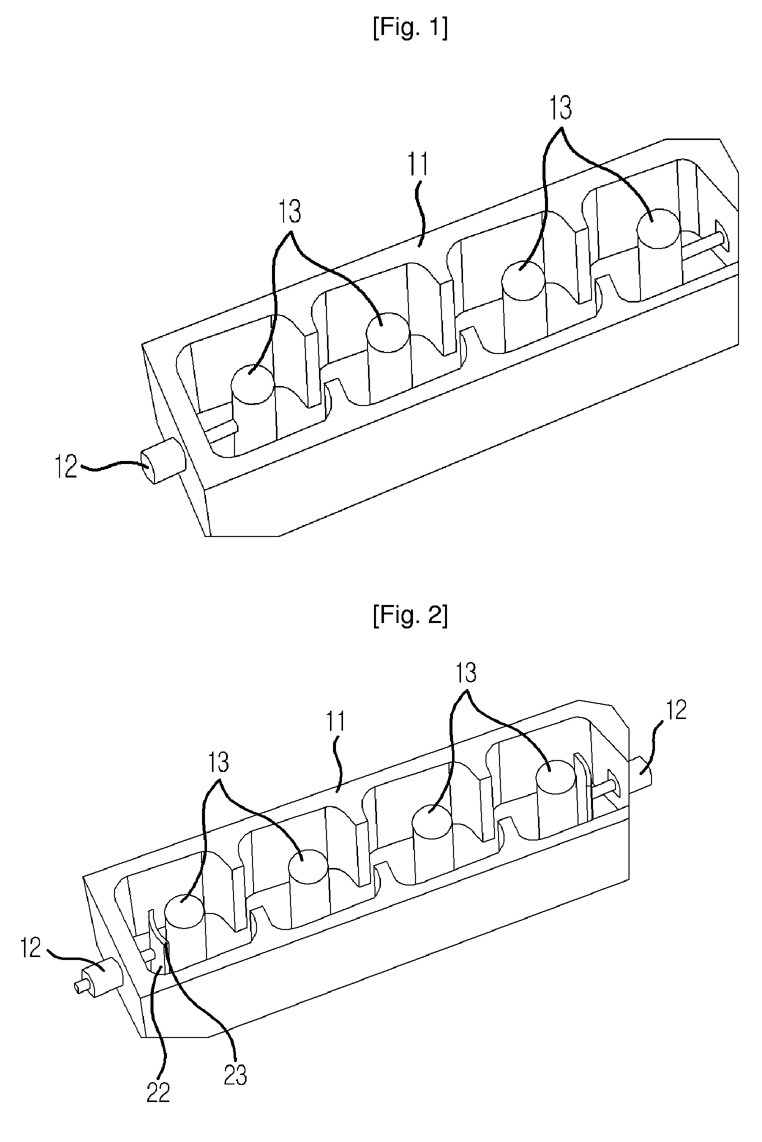 Filter Coupled by Conductive Plates Having Curved Surface