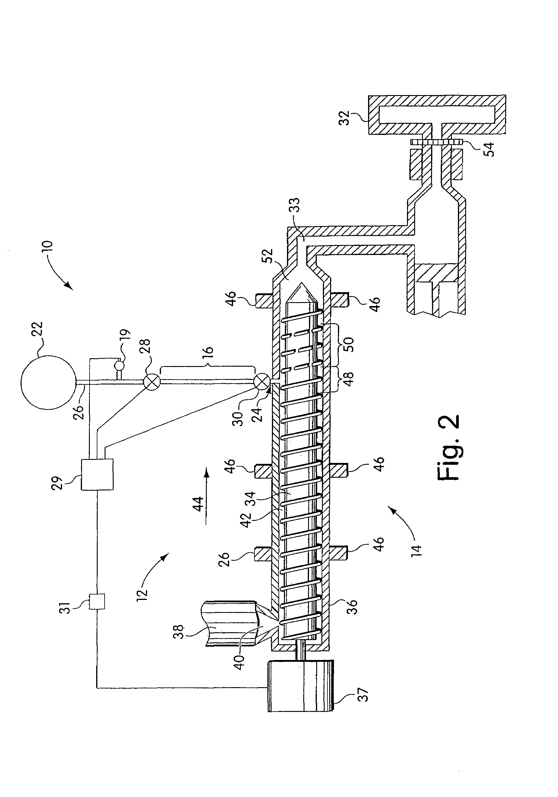 Blowing agent introduction systems and methods