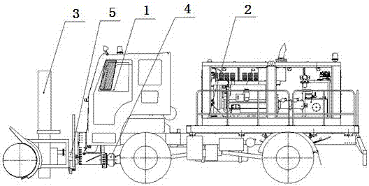 Snow-removing snow-throwing vehicle