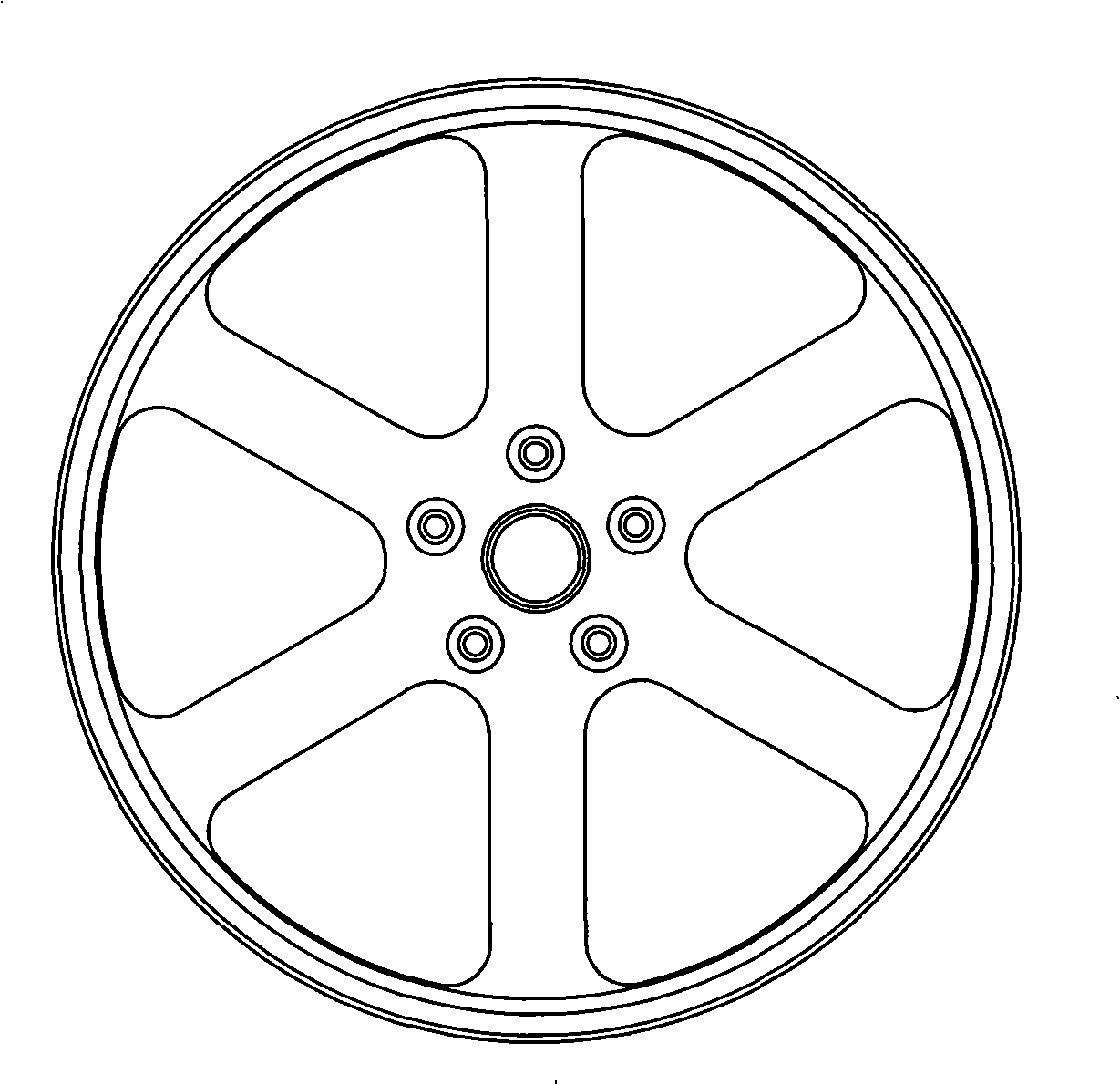Aluminum alloy vehicle wheel and manufacturing method therefor