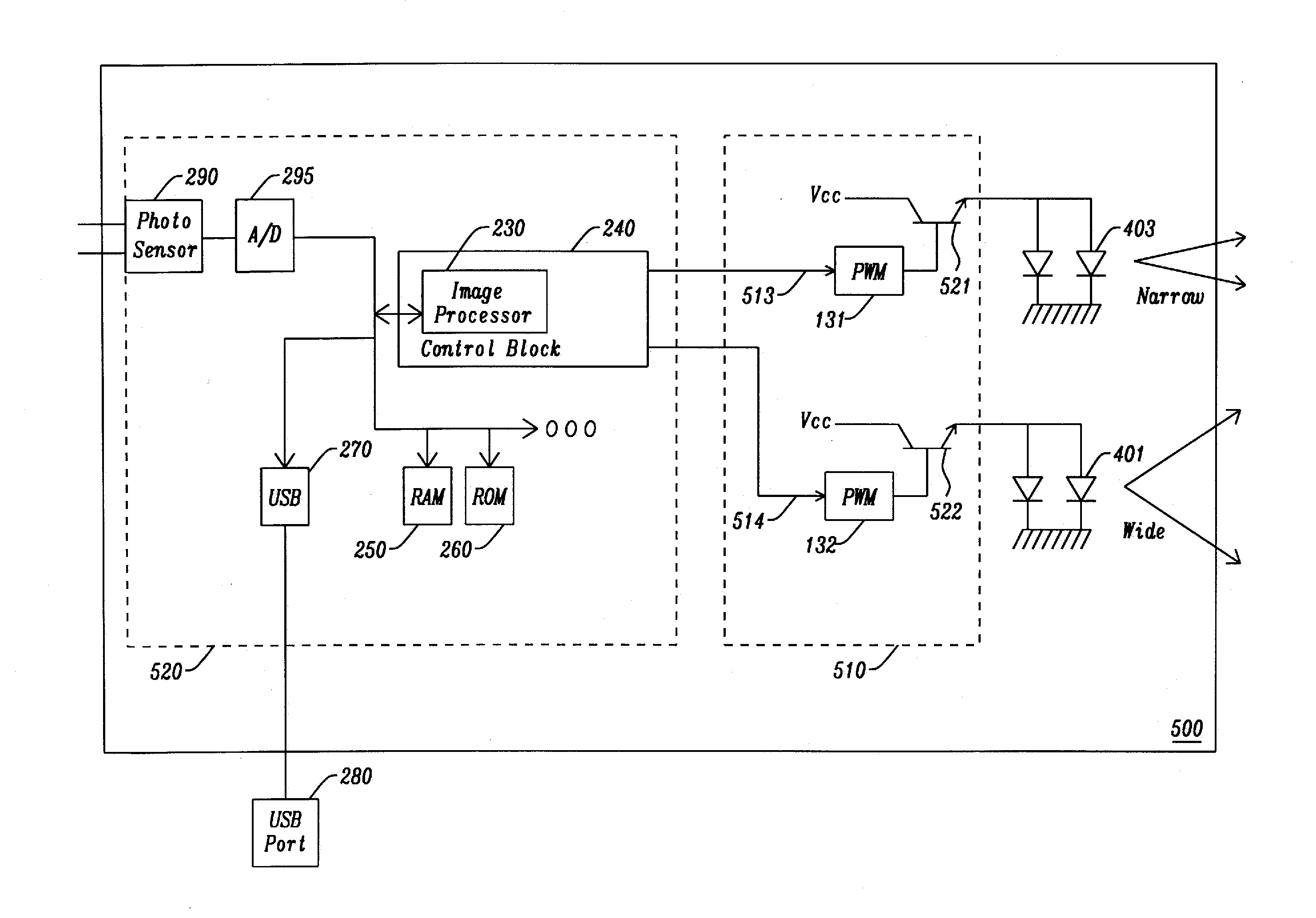 Electric Lamp Having an Automatic Light Regulation