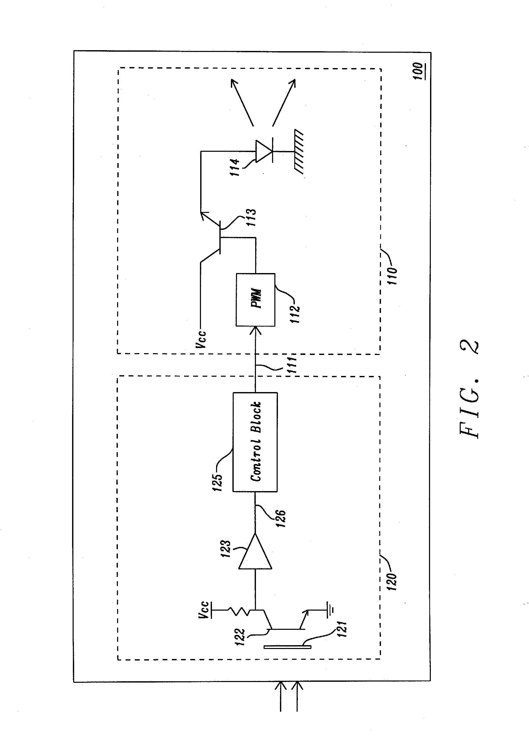 Electric Lamp Having an Automatic Light Regulation