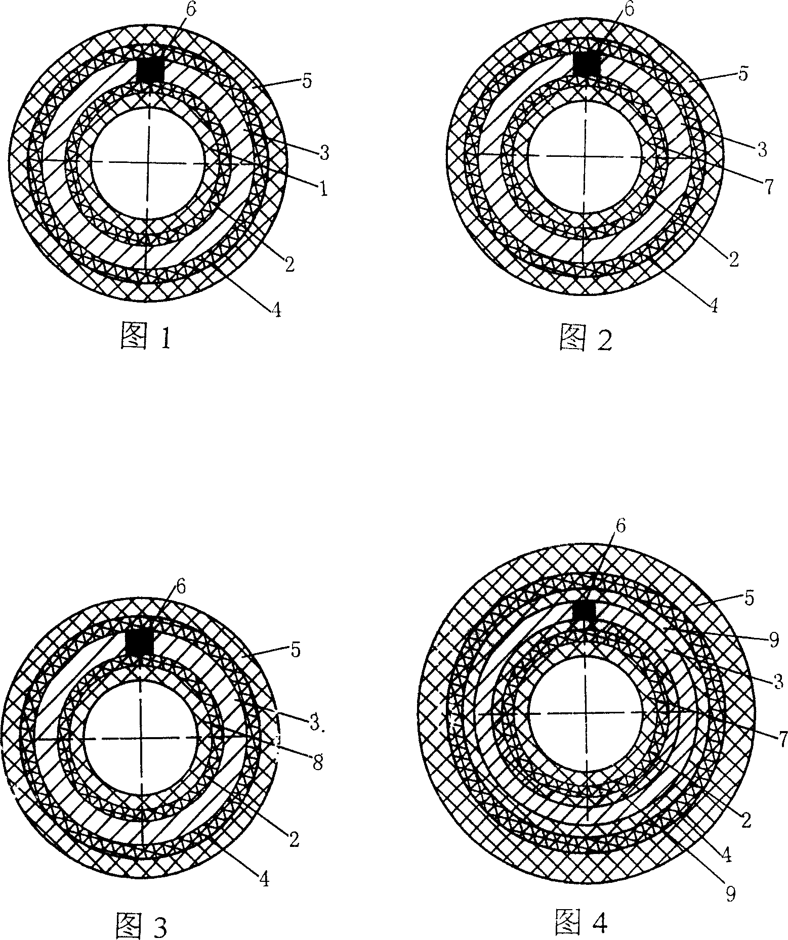 Production method and device for composite tube of butt welding metal tube and polymer