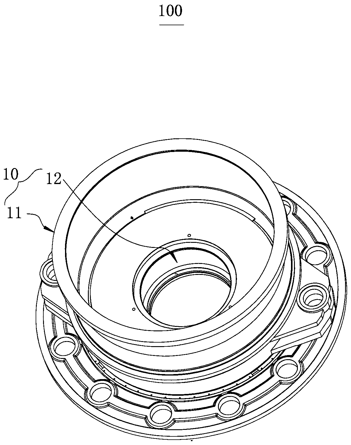 Shafting structure, lubrication method and wind turbine