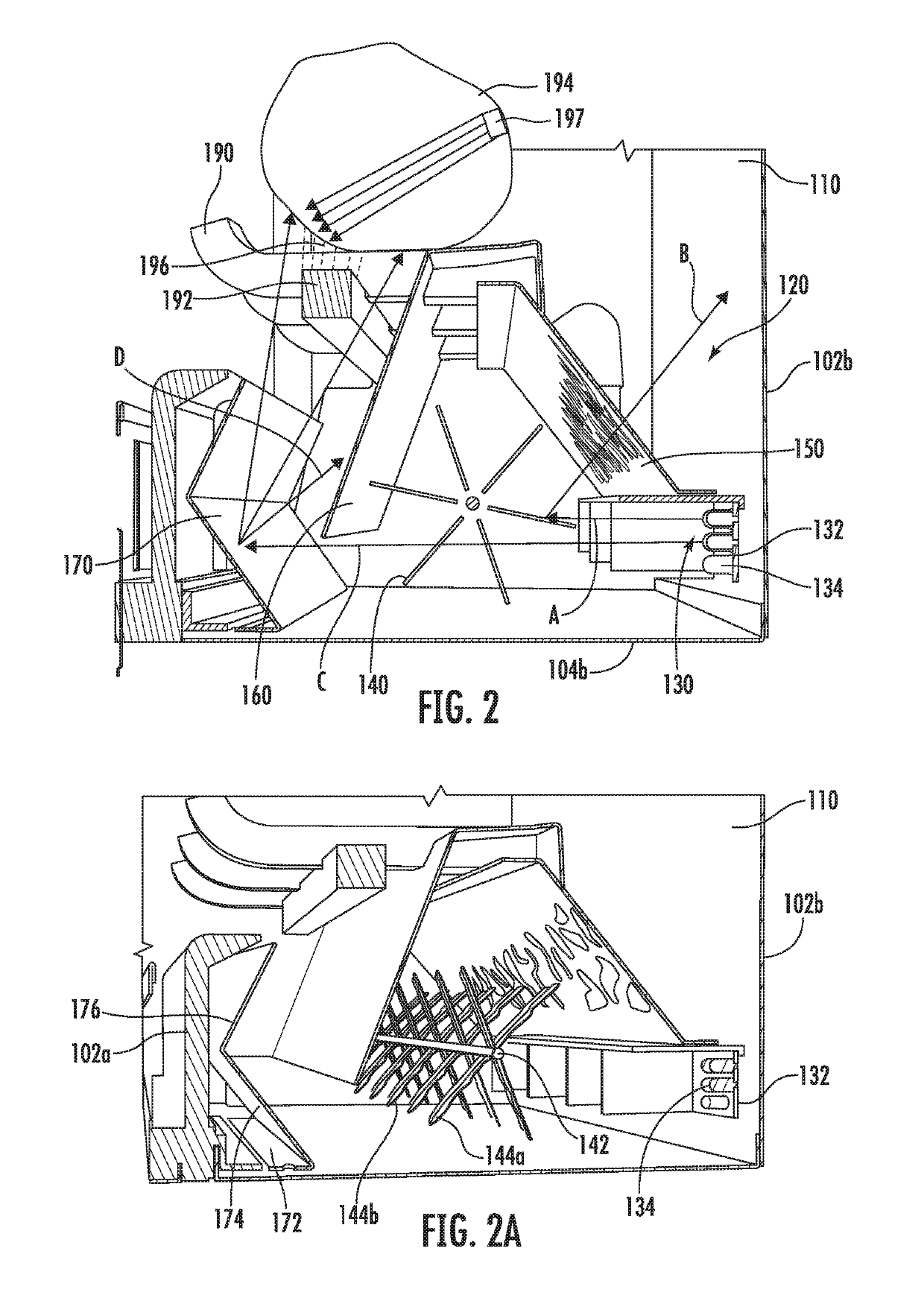 Flame simulating assembly for simulated fireplaces including an integrated flame screen and ember bed