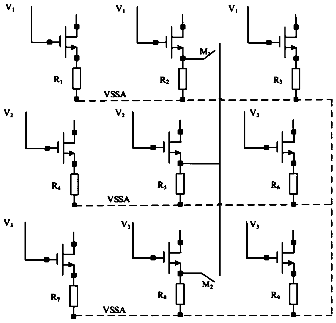 A readout circuit of an uncooled infrared focal plane detector and a method for improving yield
