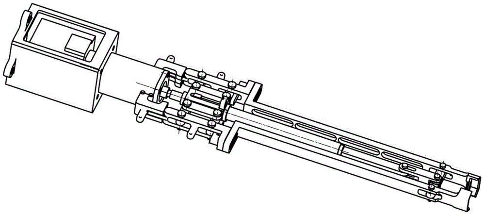 Rigidity-improved connecting rod type clamping structure