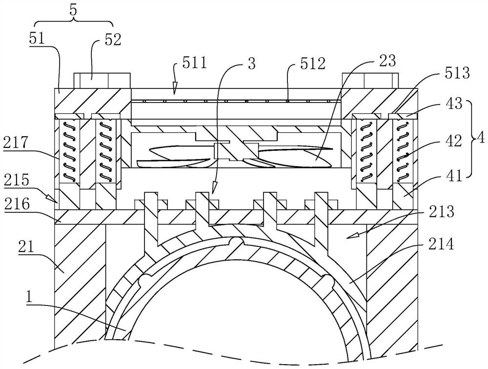 Automobile cooling water pipe stable to use