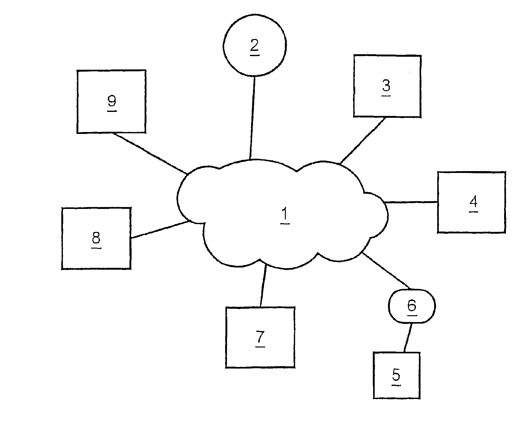 Server for mapping application names to tag values in distributed multi-user application