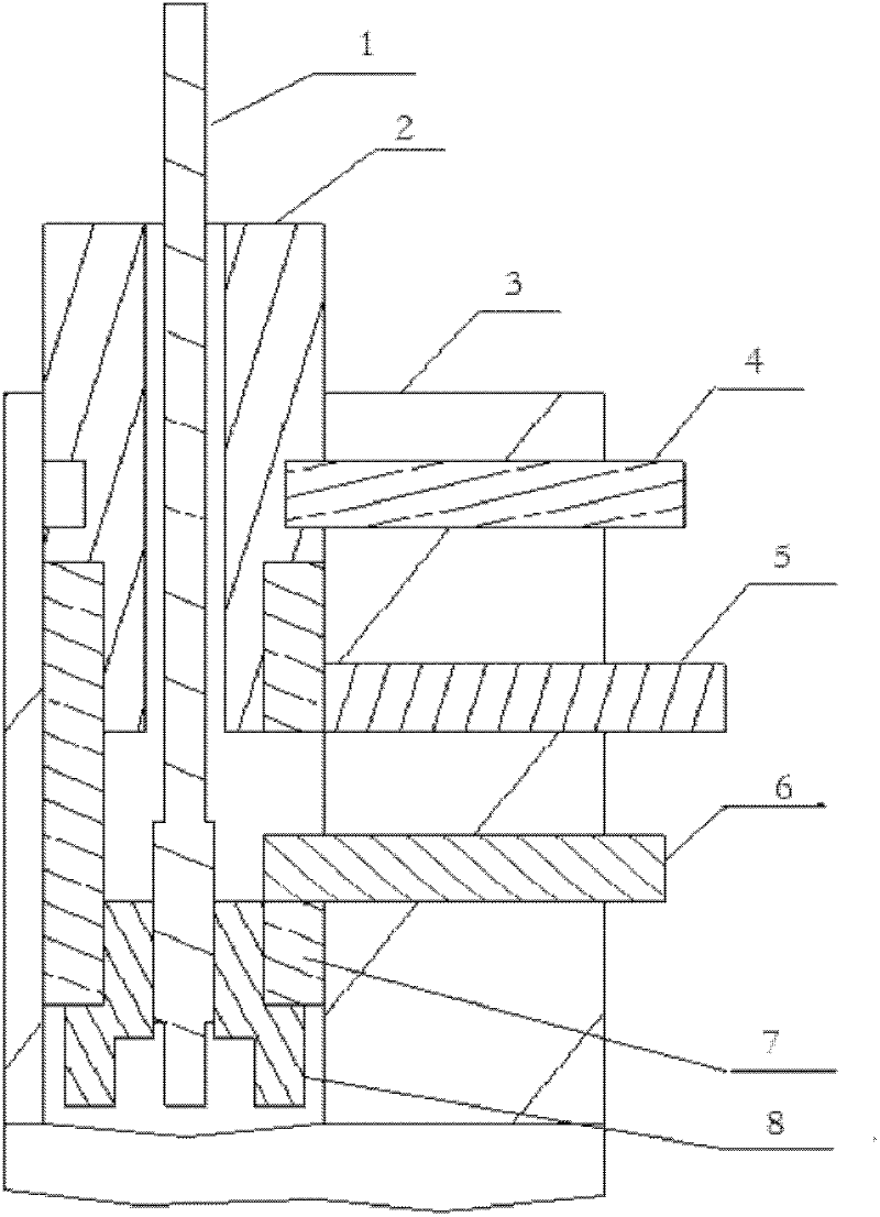 Online monitoring device for radial rotation accuracy of main shaft