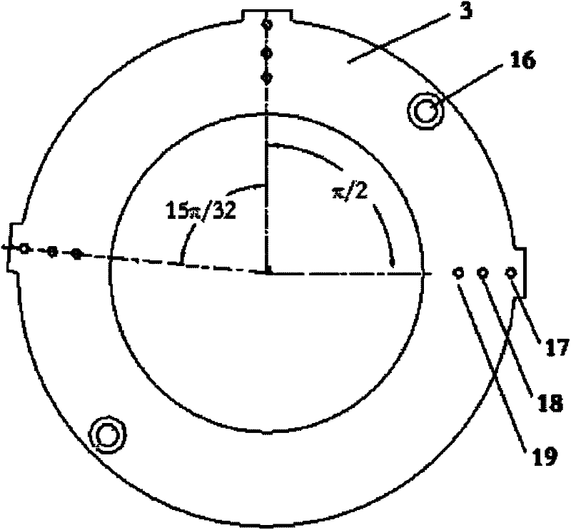 Online monitoring device for radial rotation accuracy of main shaft