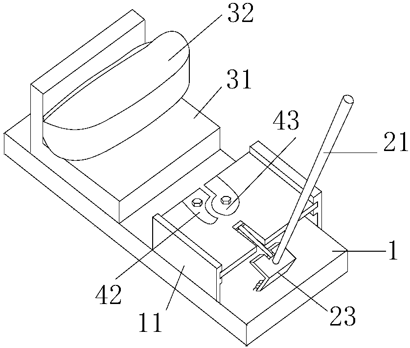 Hanger hook pressing component