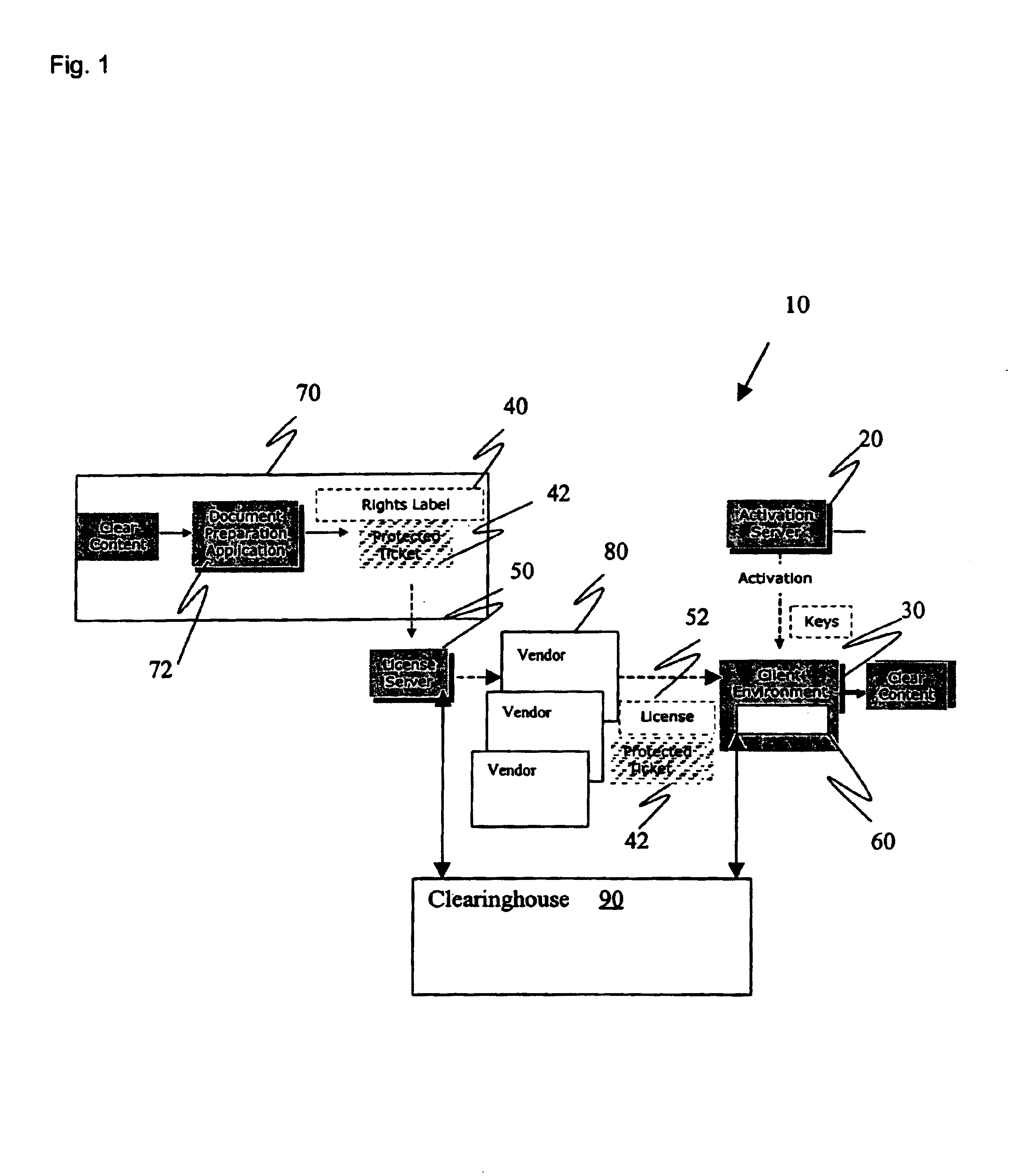 Method and apparatus for distributing enforceable property rights