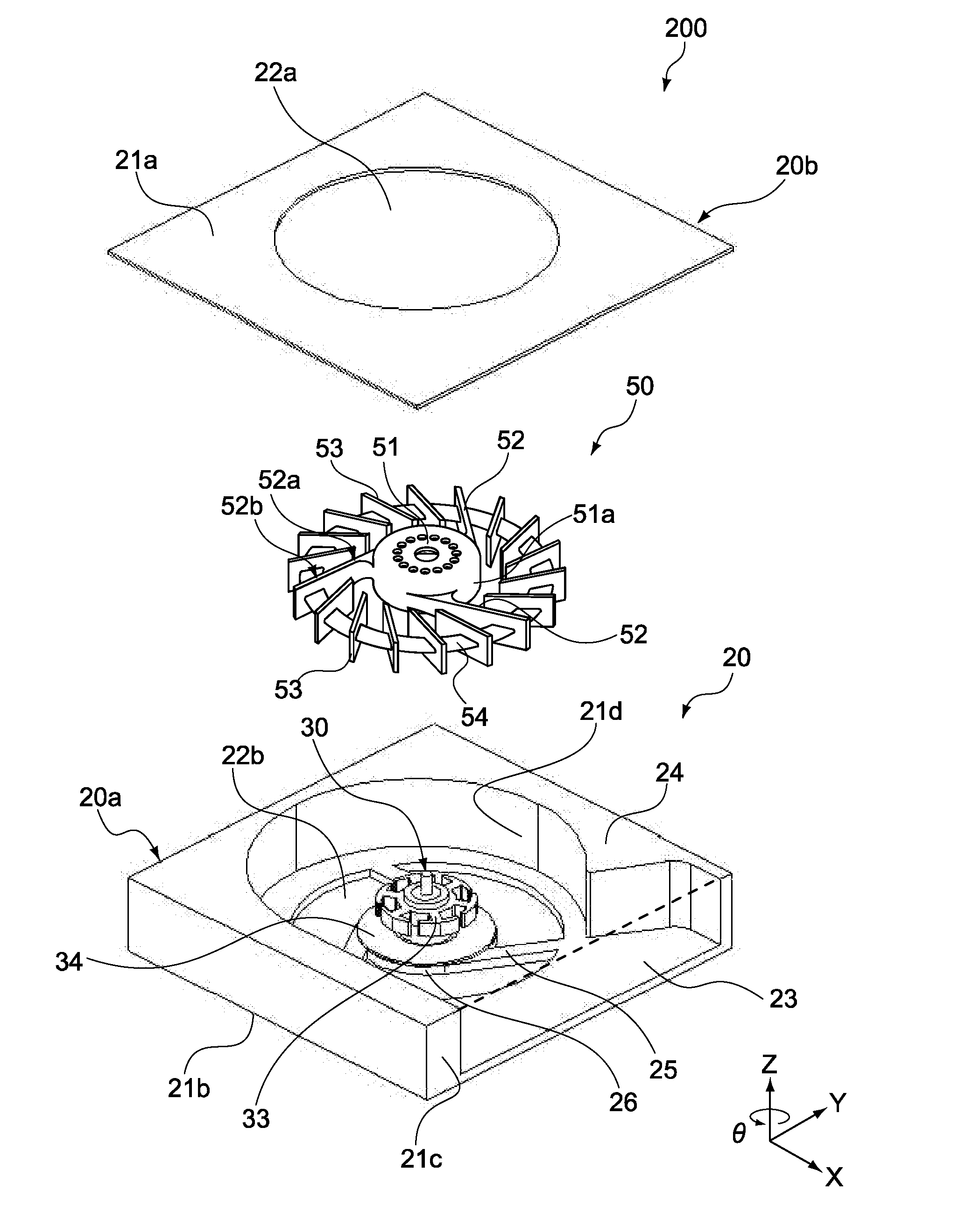 Centrifugal impeller, fan apparatus, and electronic device