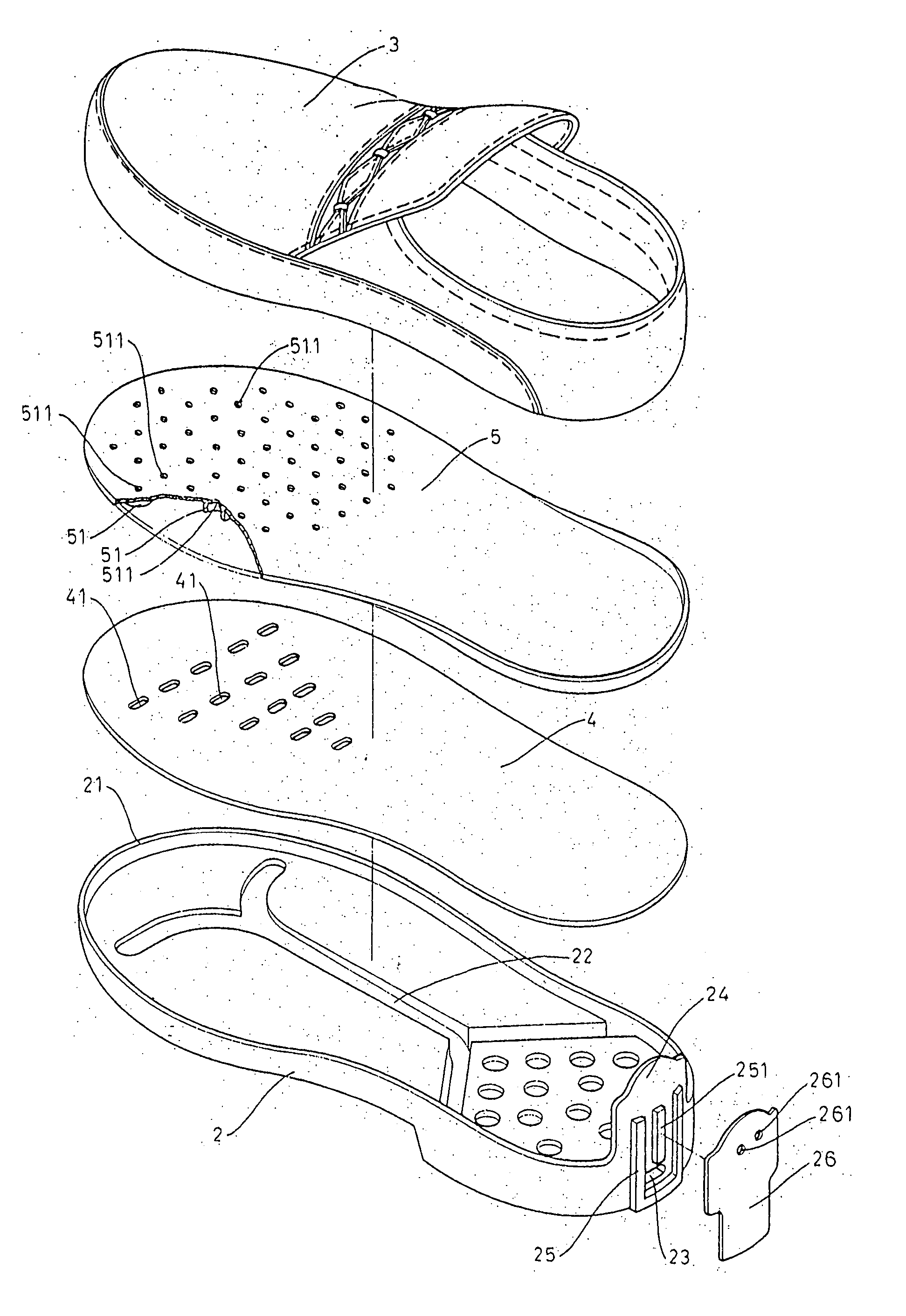 Air-ventilating shoe sole