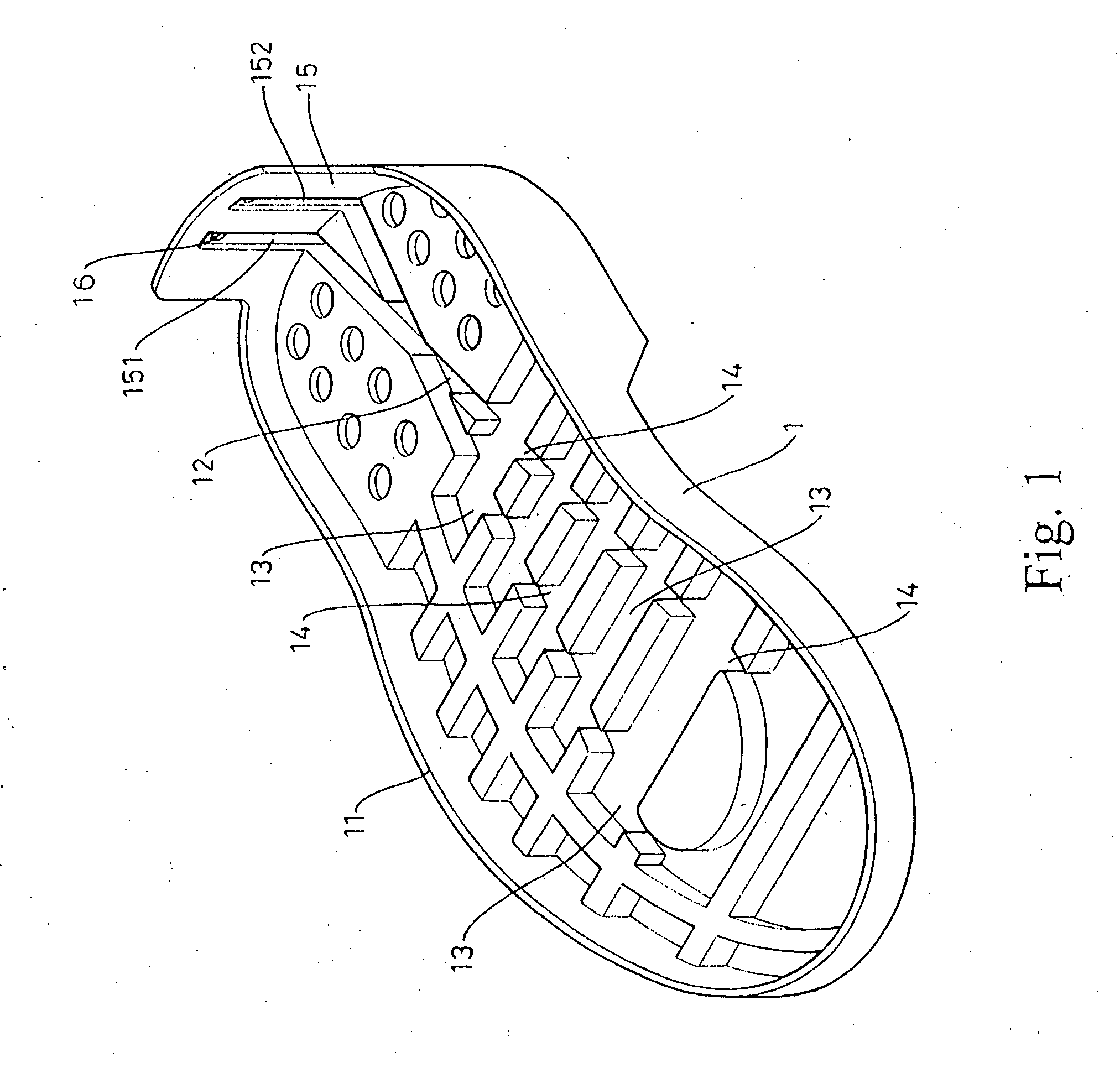 Air-ventilating shoe sole