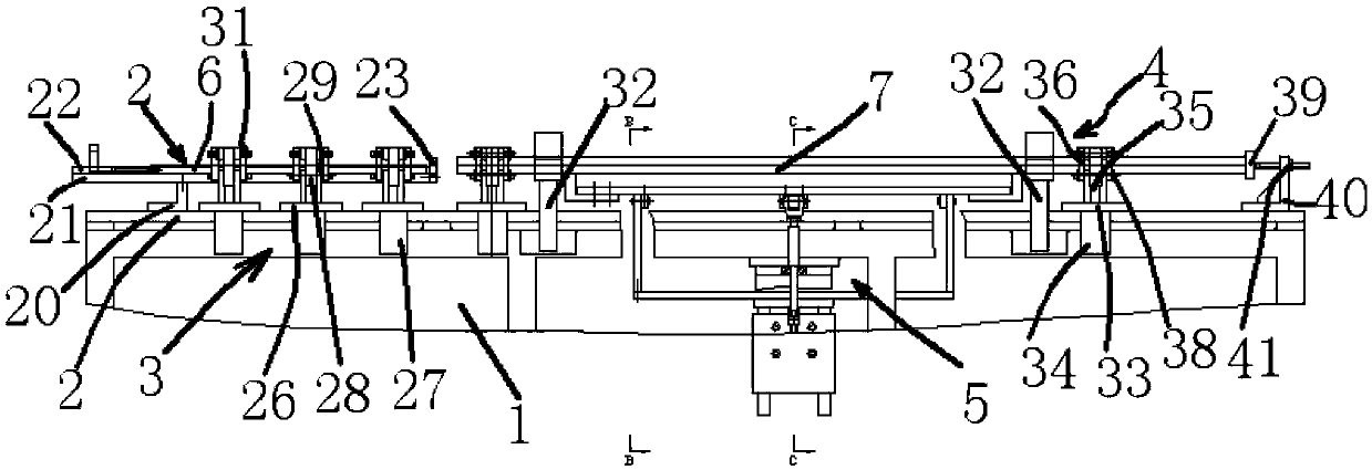 Core insert mechanism used for cold roll forming of car doorframe