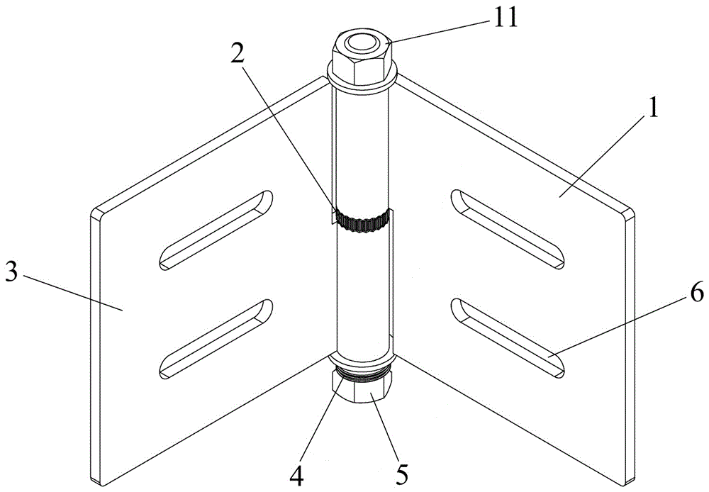 Multi-angle purline connecting assembly for metal roof