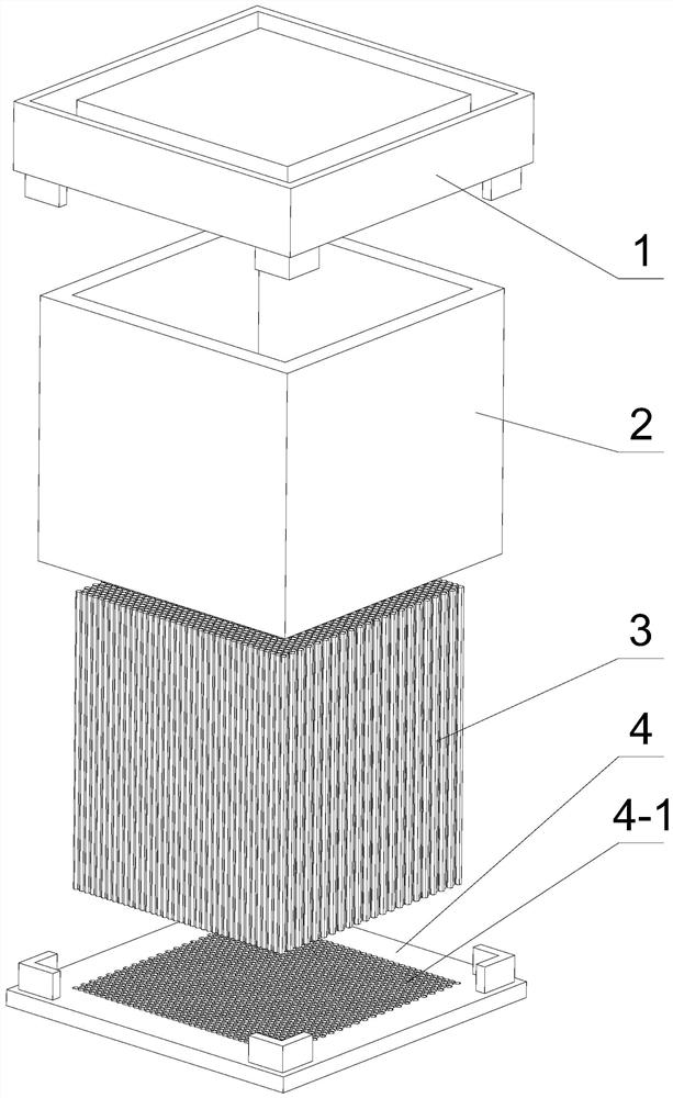 Composite ceramic with honeycomb fiber structure and preparation method of composite ceramic