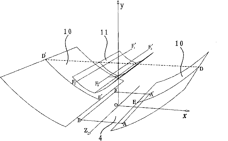Reflective light-gathering solar photovoltaic power generation assembly with double parabolic cylinders