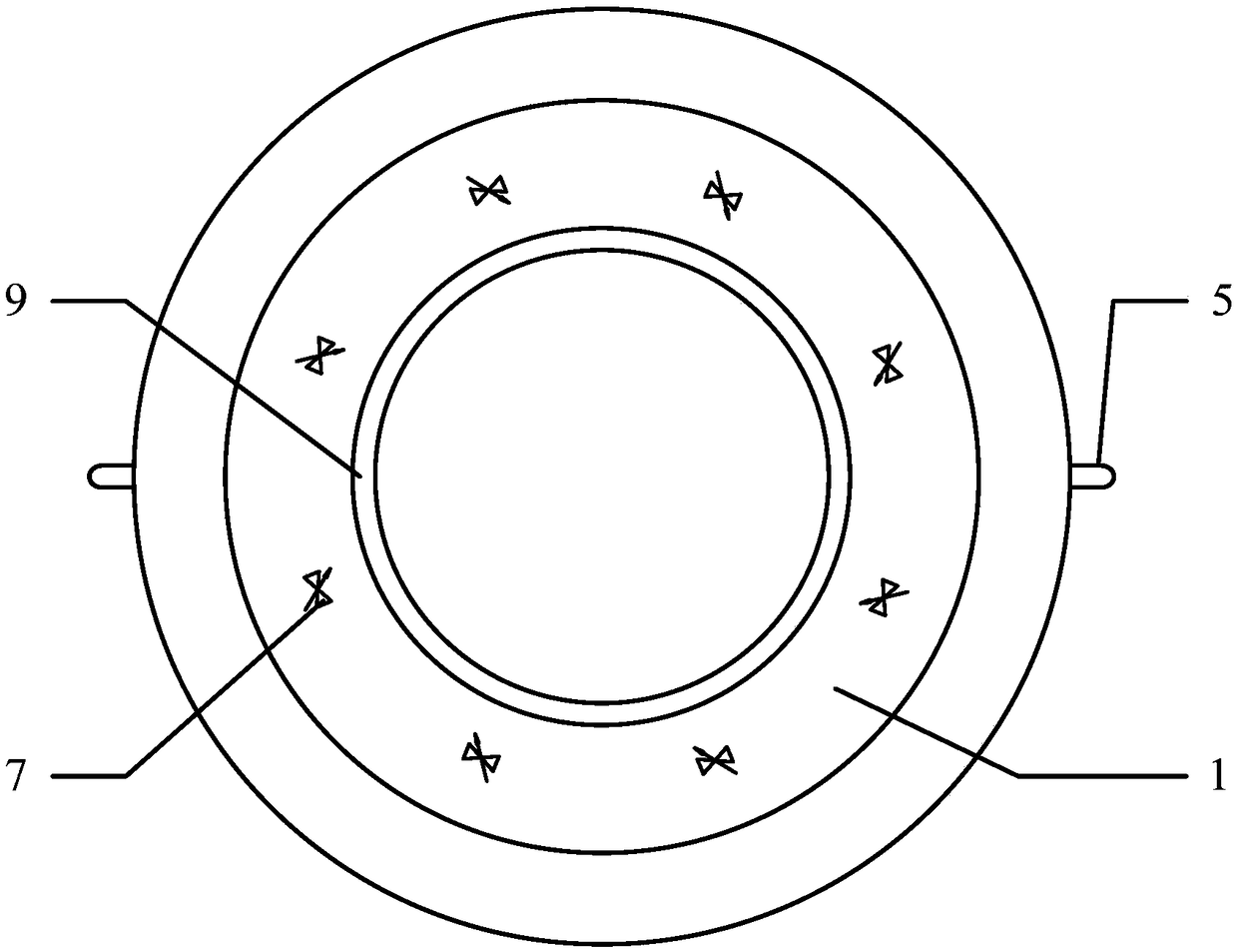 Auxiliary installation device and installation method of water-gas displacement underwater equipment