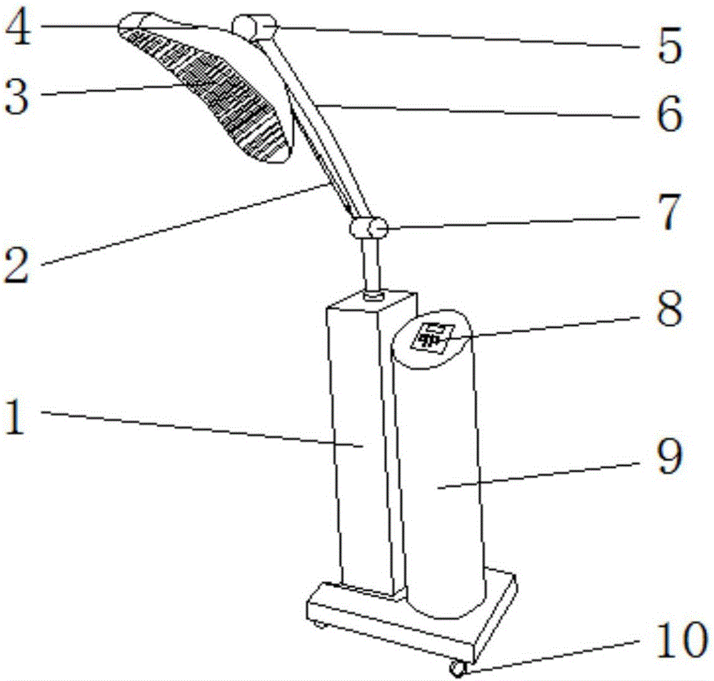 Acupuncture point type slimming phototherapy apparatus