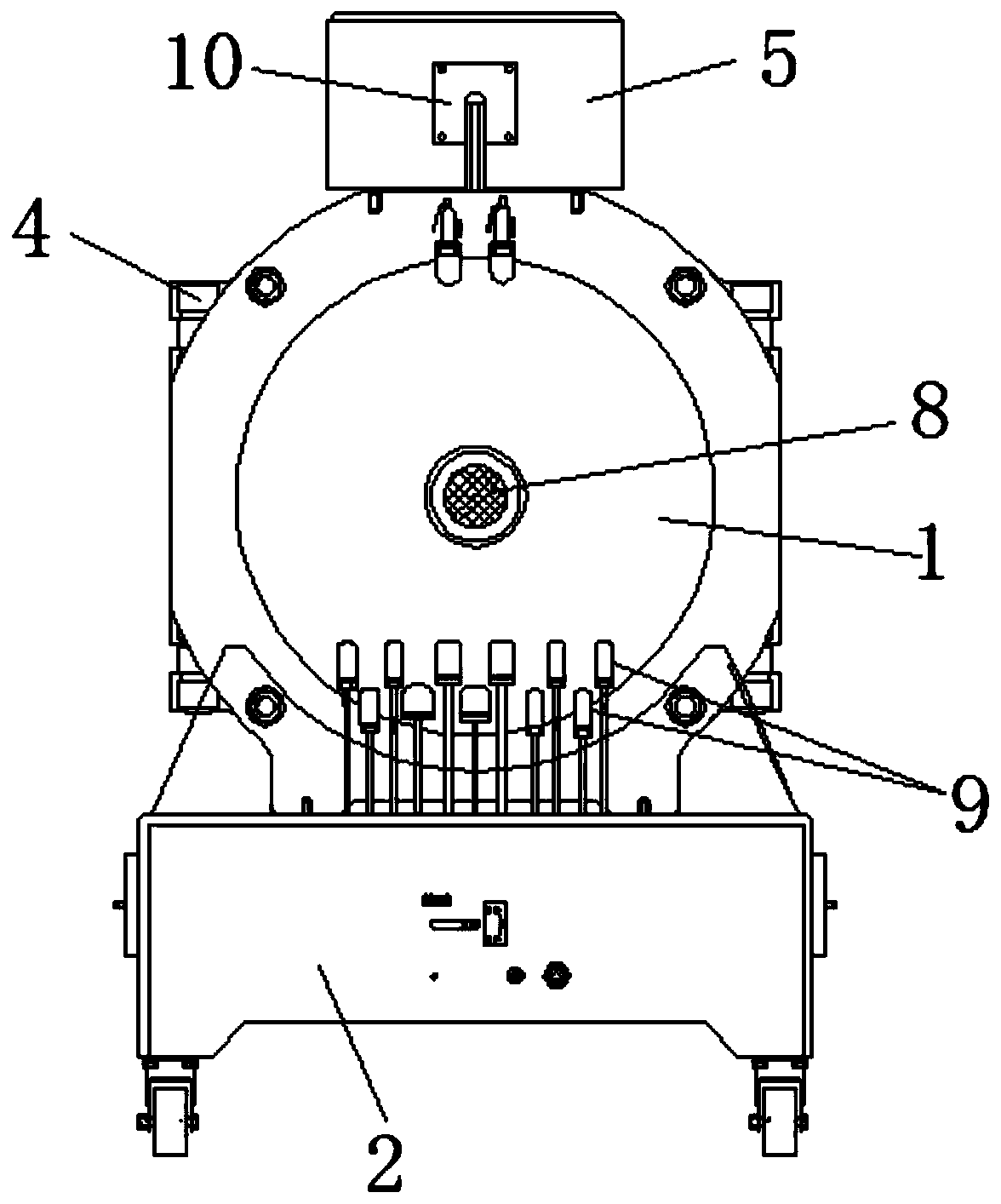 Bedside single-person air pressurizing cabin for sickroom