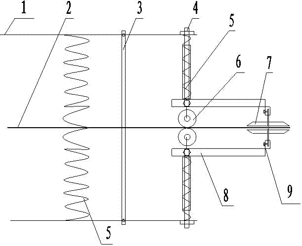 Non-contact type mechanical arm cherry picker with rollers and manual work assistance