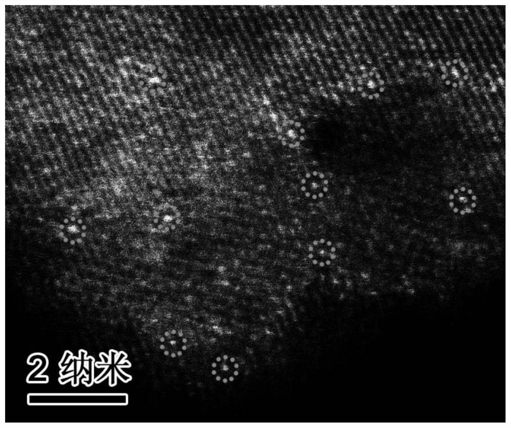 Method for preparing ethane through methane anaerobic coupling based on monatomic catalyst