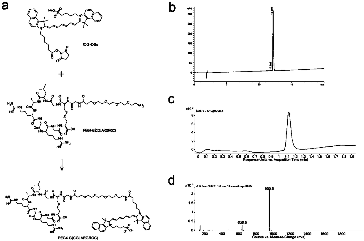 Design, synthesis and application of near-infrared fluorescence imaging agent for targeted tumor VEGFR-3 molecule