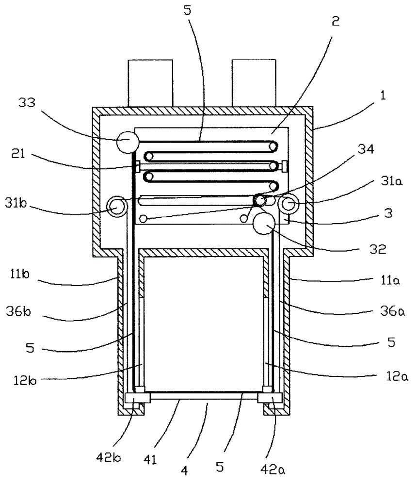 Circulation self-cleaning bus support component