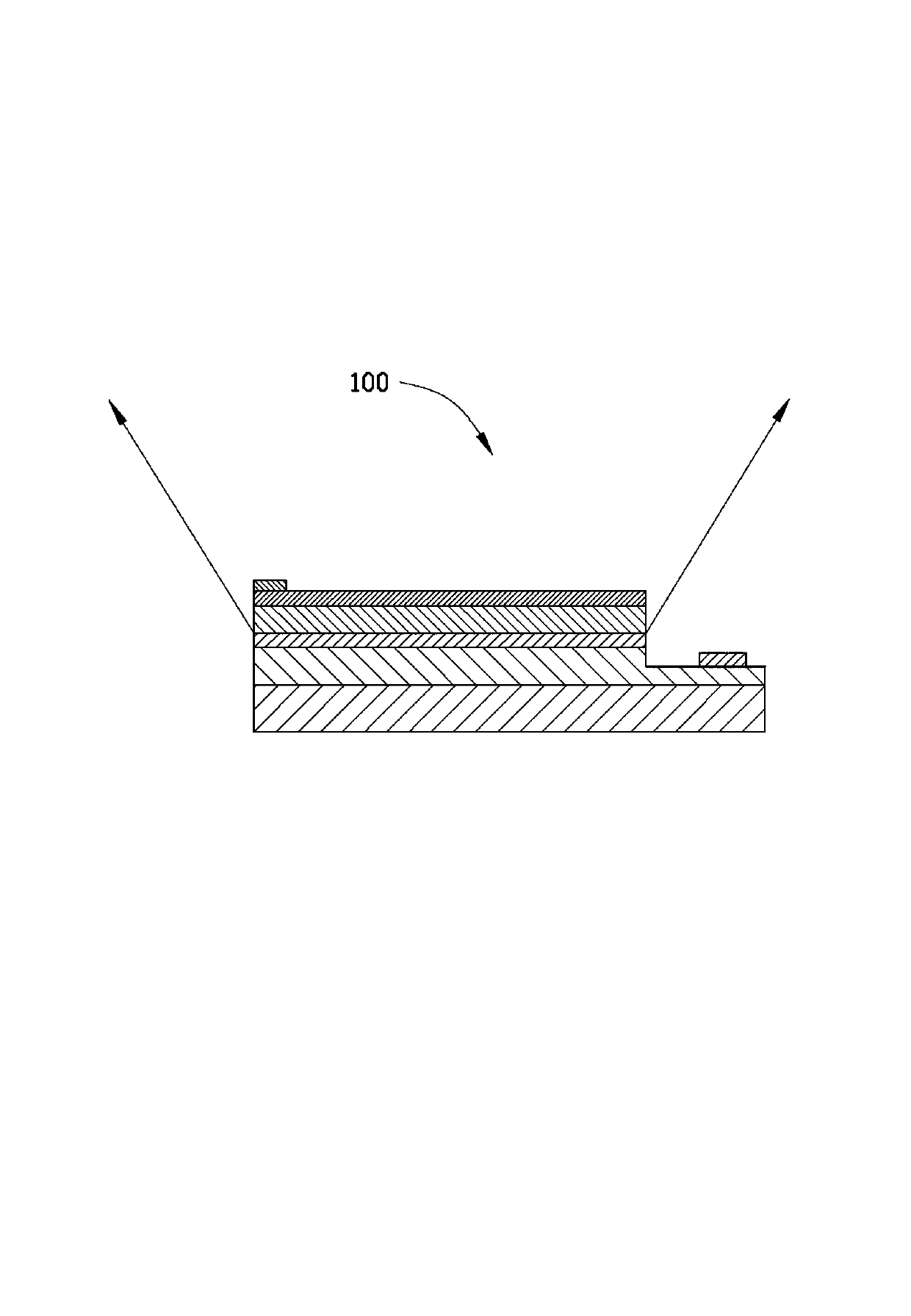 Light emitting diode crystal grain and light emitting diode packaging structure using same