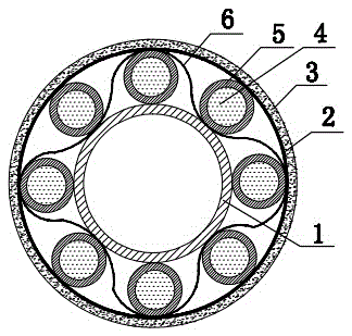 Cooling device and cooling method for concrete pumping pipeline under high temperature