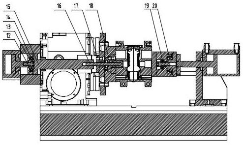 Bidirectional piston type pneumatic clamp for combined machining of automobile air conditioner compressor shell