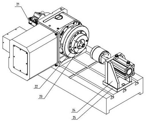 Bidirectional piston type pneumatic clamp for combined machining of automobile air conditioner compressor shell