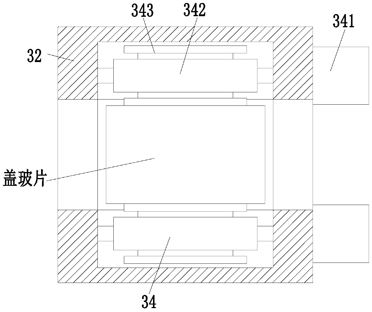 Chip mounting device for processing plant tissue slices serving as medical detection accessories