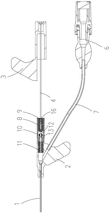 Safety venous indwelling needle