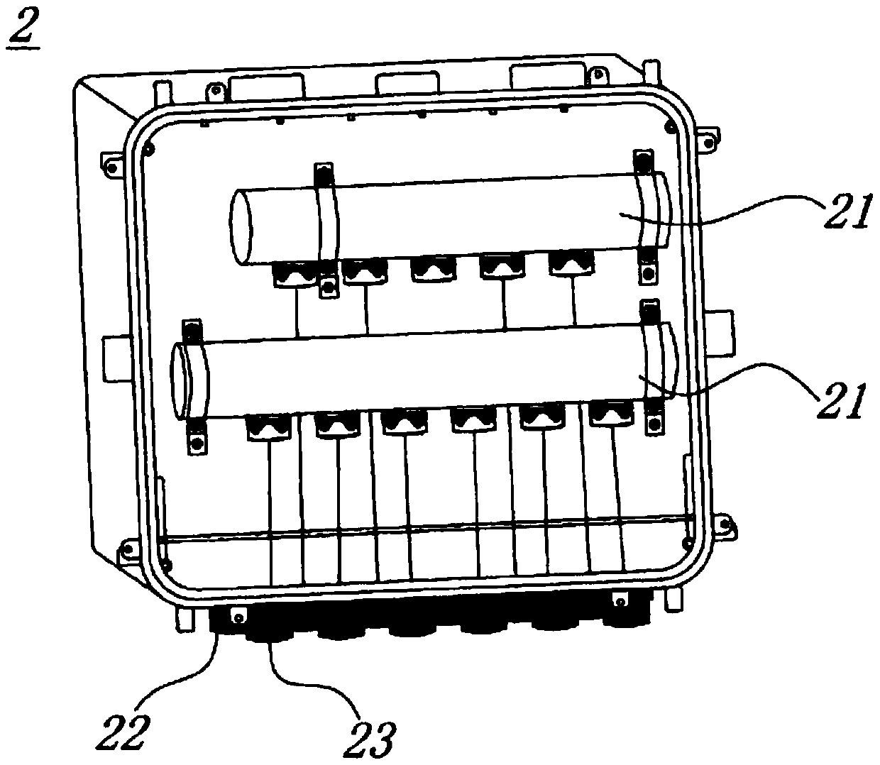 Parallel waterway system with uniform flow