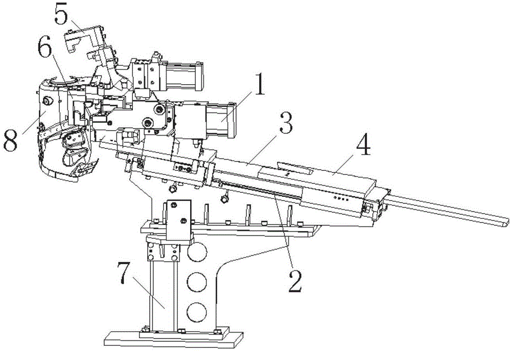 Inclinedly-pushing part arranging mechanism and part arranging method thereof