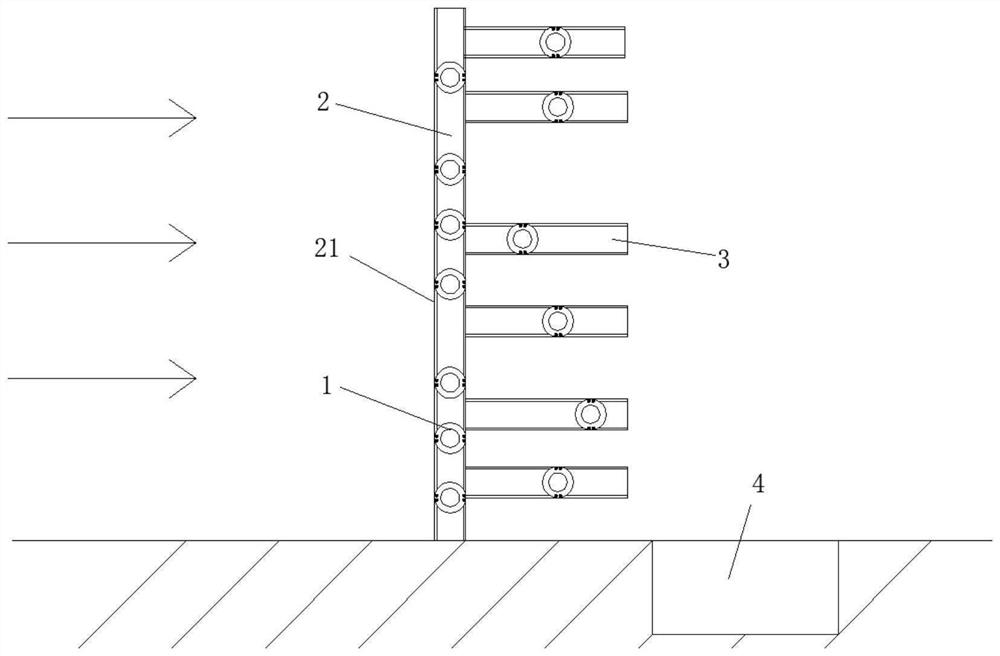 Movable permeable pile spur dam and its operation method