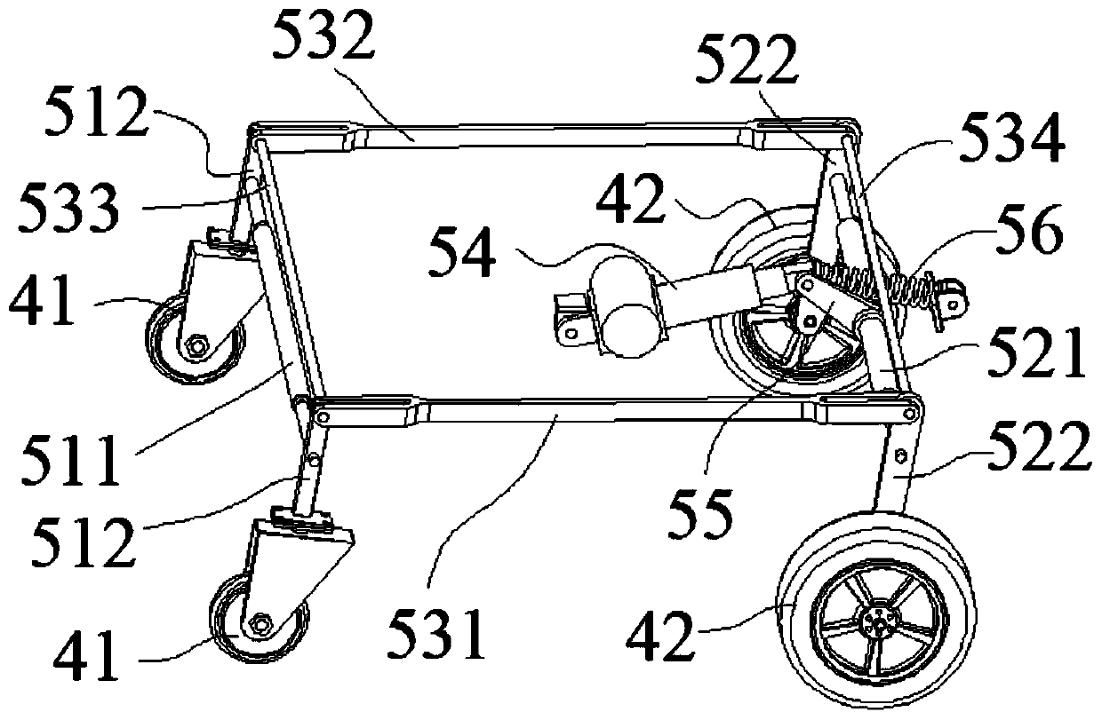 Wheel-track combined stair climbing wheelchair