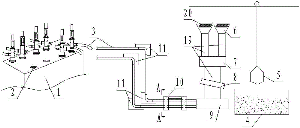 Large-proportion coal slime blending combustion device and method for thermal power generation