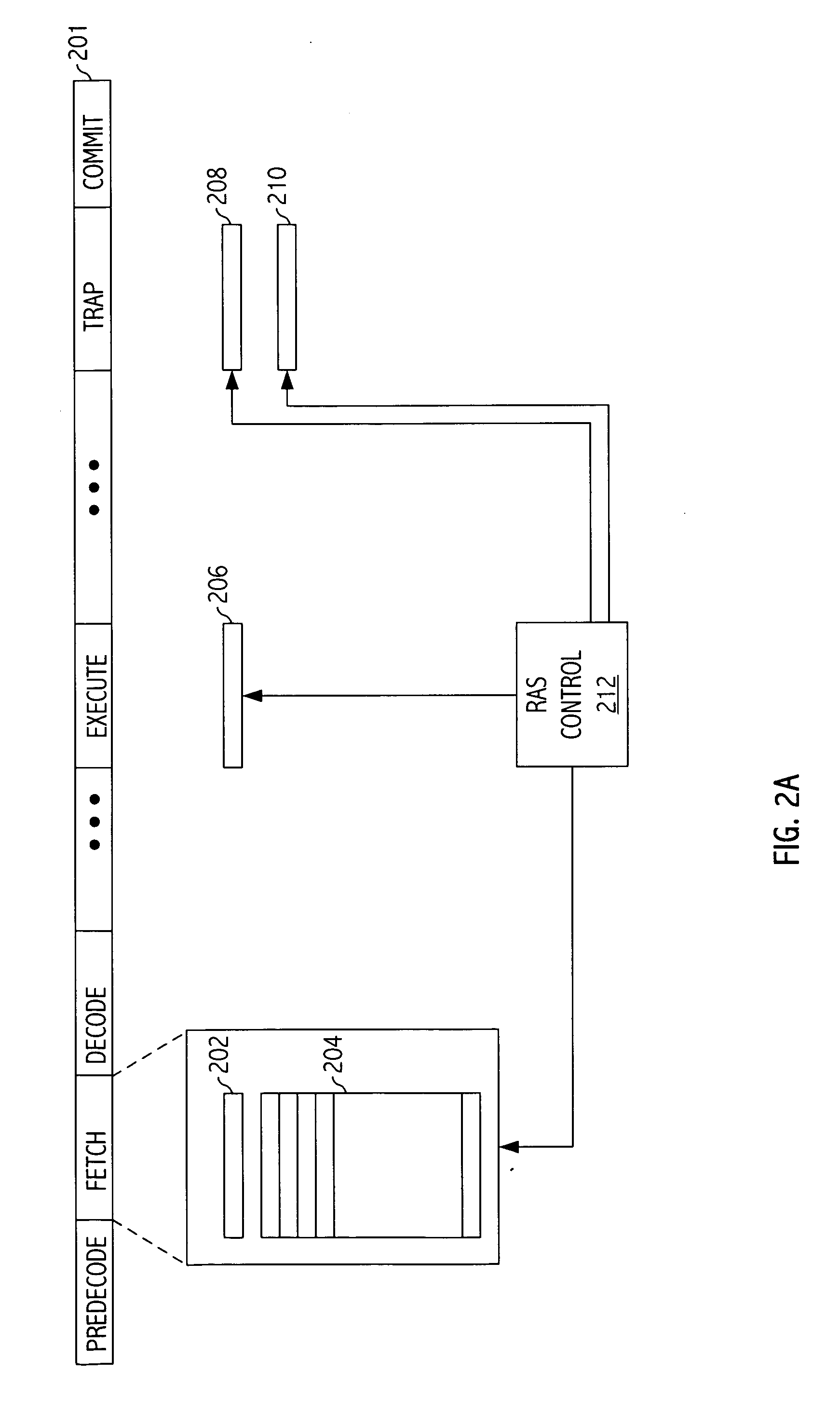 Return address stack recovery in a speculative execution computing apparatus