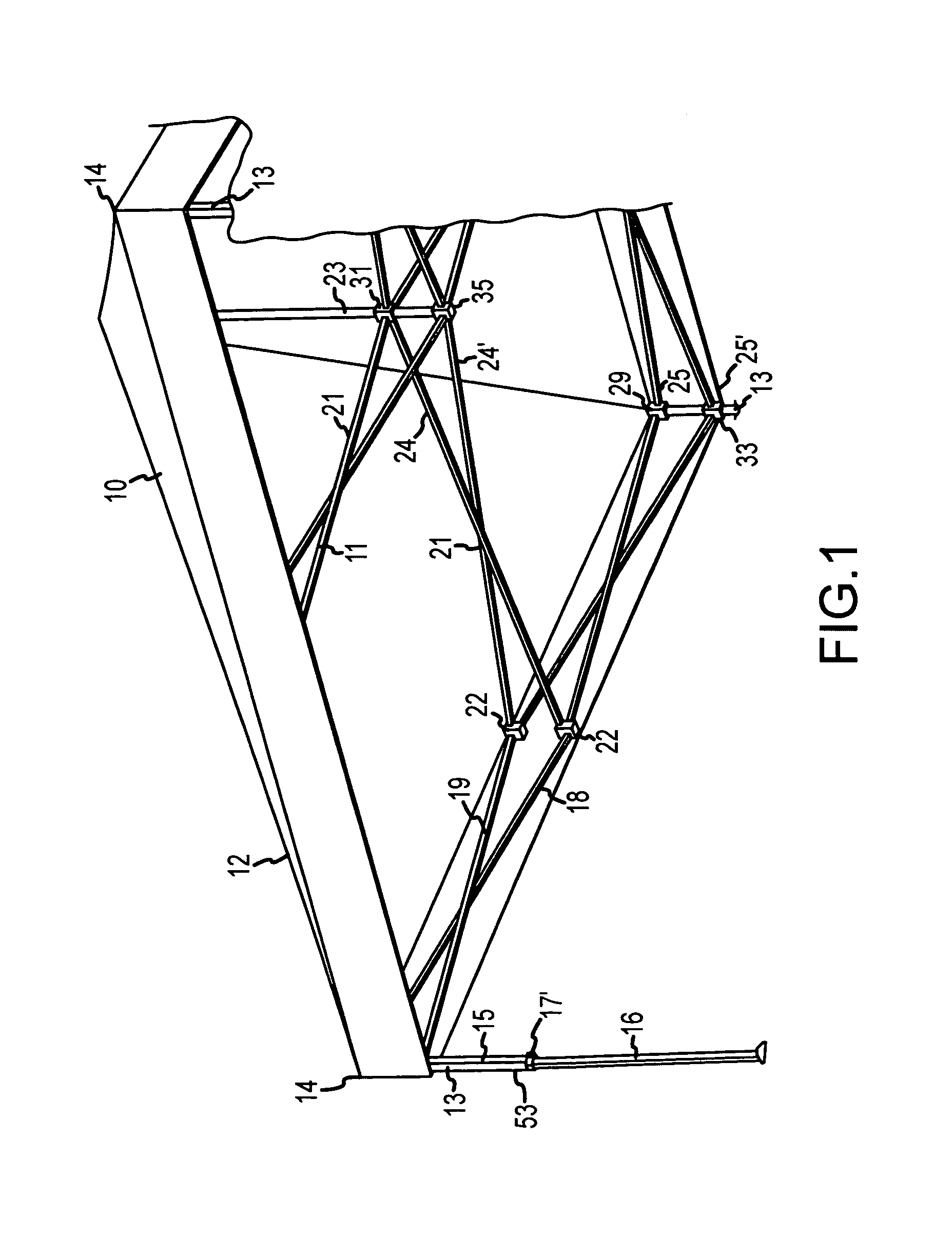 Corner molding and stop assembly for collapsible shelter