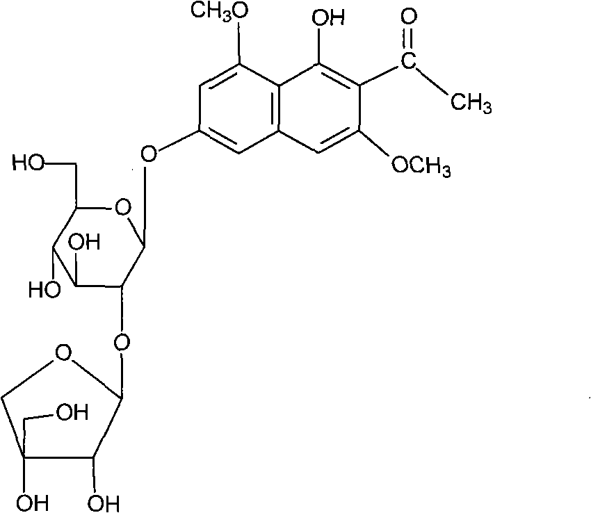 Compounds extracted from Chinese herbal medicine semen cassiae and their application