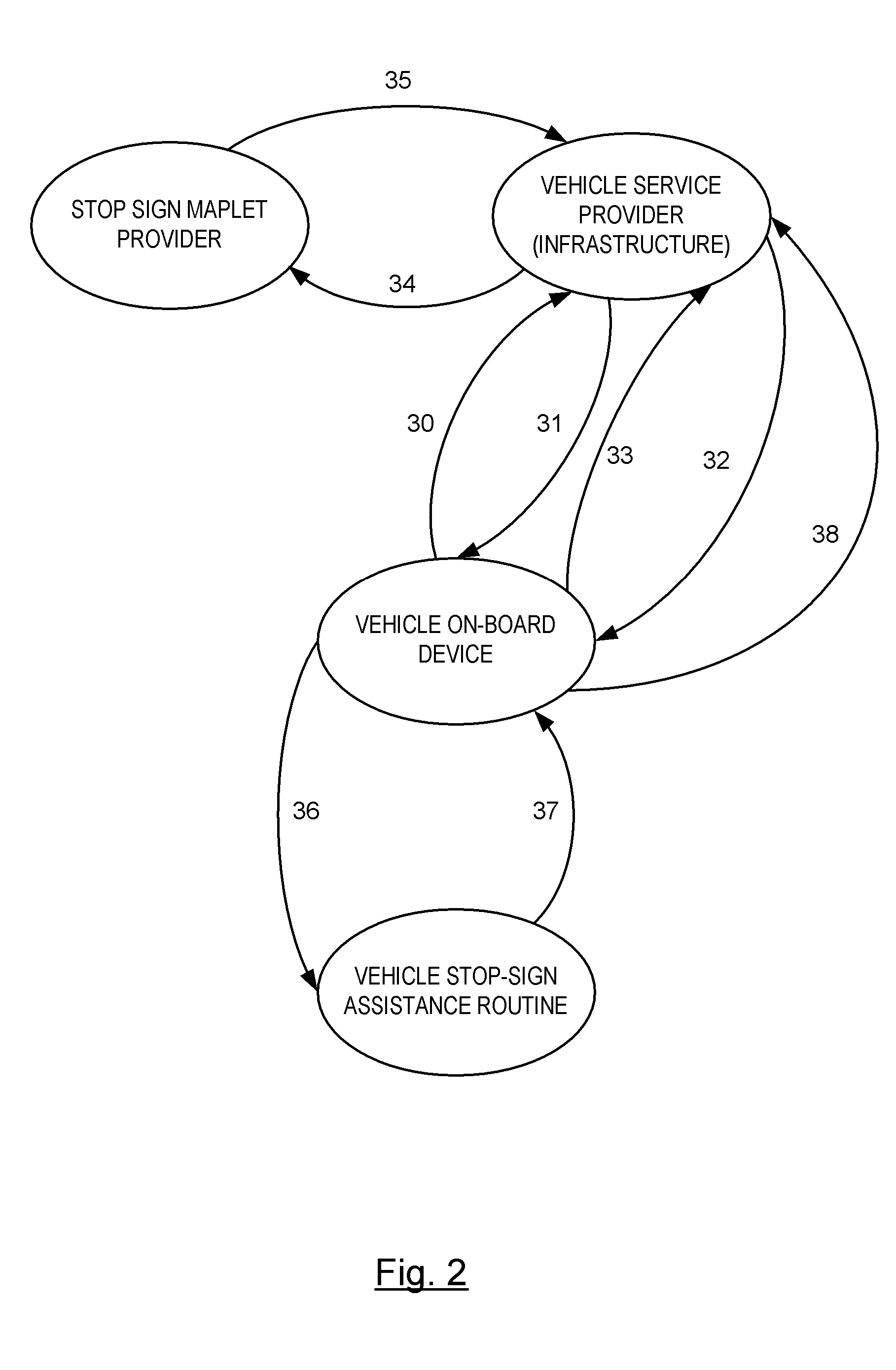 System and Method for Managing Geographical Maplet Downloads for a Vehicle to Support Stop Sign Violation Assist and Similar Applications